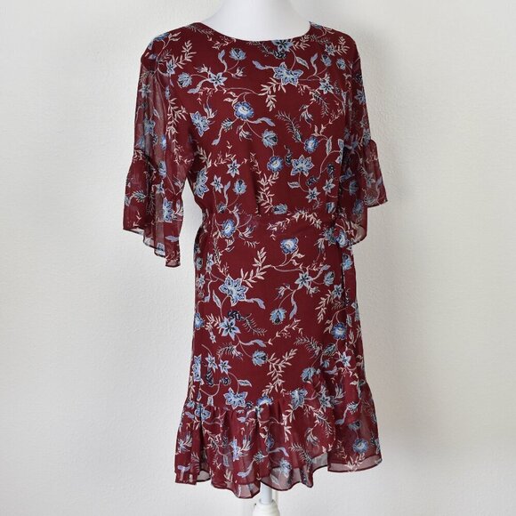 Rebecca Minkoff Wendy Wrap Dress Floral - S - Picture 8 of 10